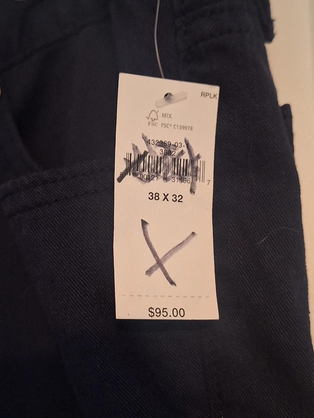 NWT Banana Republic Mens 38 X 32 Navy Blue Linen Blend Pants